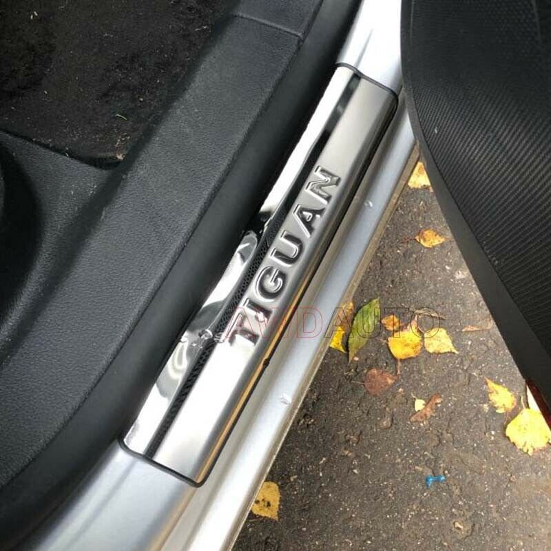 For Volkswagen VW Tiguan Accessories Car Door Sill Scuff Kick Plate